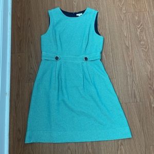Shoshanna green shift dress